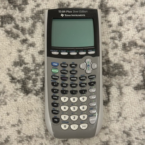 Texas Instruments TI-84 Plus Silver Edition Graphing Calculator With Cover- Gray - Picture 3 of 10